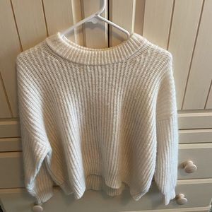 cream sweater
